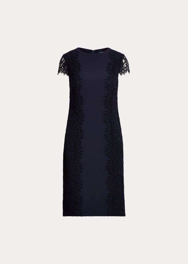 Women's Ralph Lauren Jersey-Lace Cocktail Dresses | 529673BWF